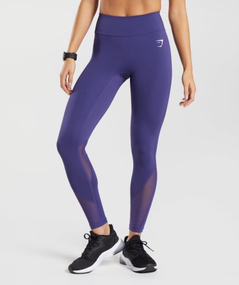 Women's Gymshark Sport Running Leggings Purple | CA N7510A